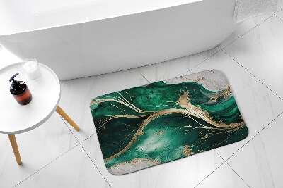 Bathroom carpet Green Marble