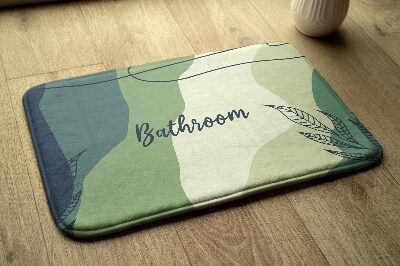 Bathroom mat Pastel Greens