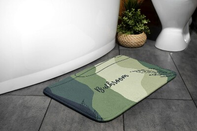 Bathroom mat Pastel Greens