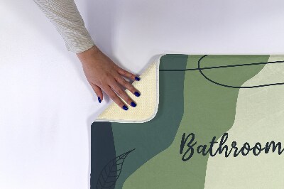 Bathroom mat Pastel Greens