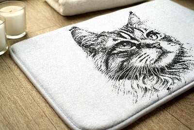 Bath mat Cat Animals