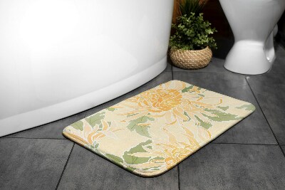 Bathroom carpet Chrysanthemum flowers