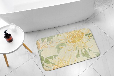 Bathroom carpet Chrysanthemum flowers