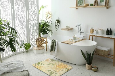 Bathroom carpet Chrysanthemum flowers