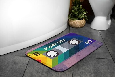 Bath rug Retro Rainbow Cassette