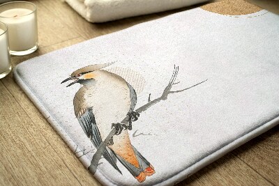 Bathmat Bird on a branch