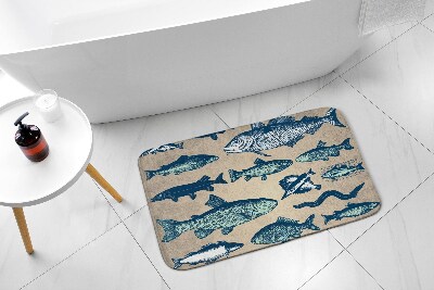 Bathroom carpet Fish pattern