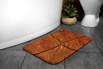 Non slip shower mat Tree trunk