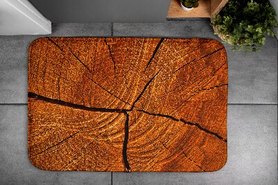 Non slip shower mat Tree trunk