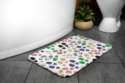 Non slip bath mat Shoe tracks