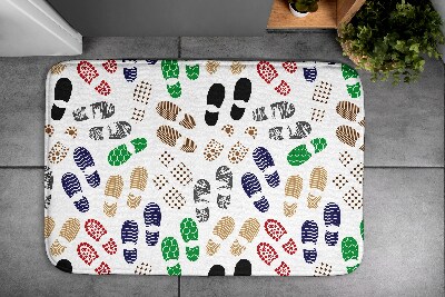 Non slip bath mat Shoe tracks