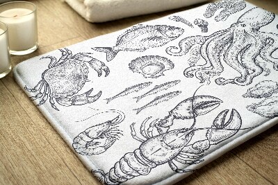 Non slip shower mat Sea Animals