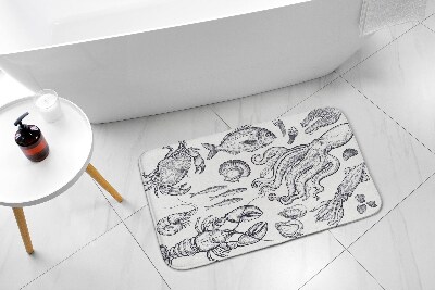 Non slip shower mat Sea Animals