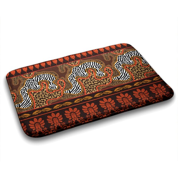 Non slip bath mat Africa Animals Abstraction