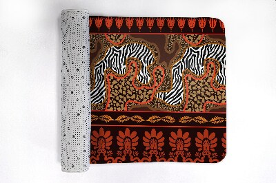 Non slip bath mat Africa Animals Abstraction