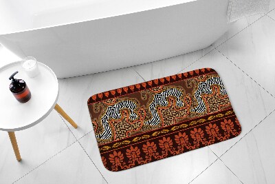 Non slip bath mat Africa Animals Abstraction