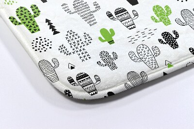 Bathmat Cacti Pattern