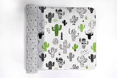 Bathmat Cacti Pattern