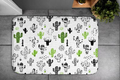 Bathmat Cacti Pattern