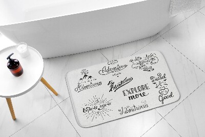 Bathroom rug Adventure Motivation