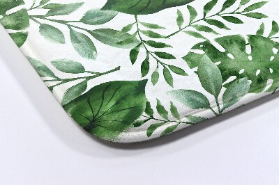 Non slip shower mat Monstera leaves