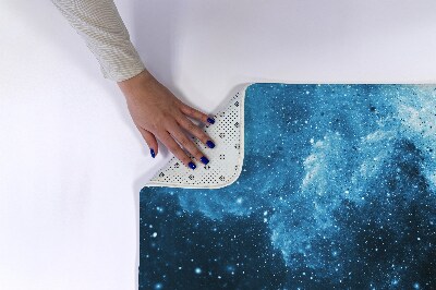 Bathroom mat Blue abstract