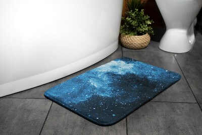 Bathroom mat Blue abstract