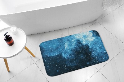 Bathroom mat Blue abstract