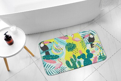 Bathmat Birds Plants Abstraction