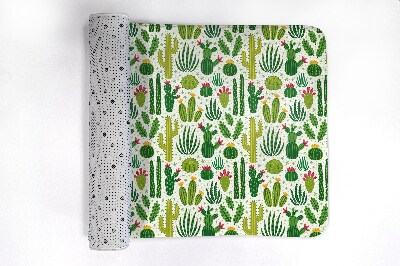 Bathmat Cacti Pattern