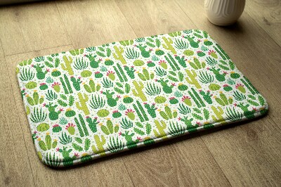 Bathmat Cacti Pattern