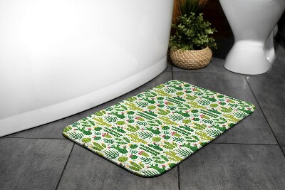 Bathmat Cacti Pattern