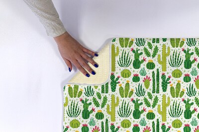 Bathmat Cacti Pattern