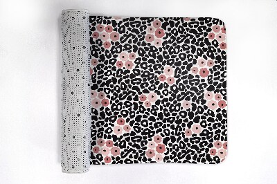 Non slip shower mat Abstraction Leopard