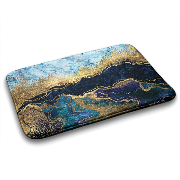 Bathroom mat Blue Marble