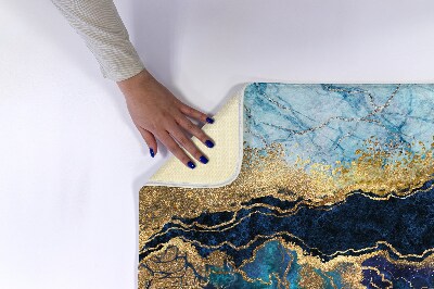 Bathroom mat Blue Marble