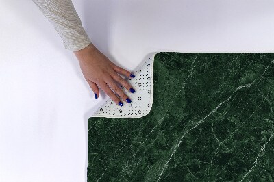 Bathroom rug Green marble