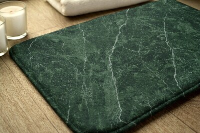 Bathroom rug Green marble