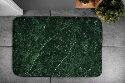 Bathroom rug Green marble