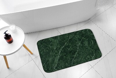 Bathroom rug Green marble