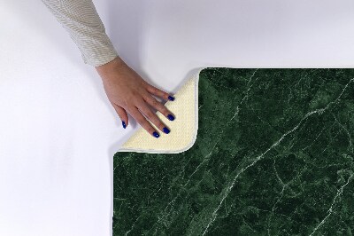 Bathroom rug Green marble