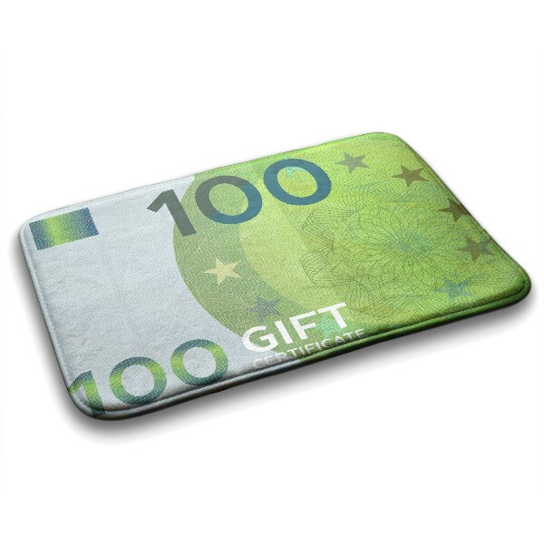 Bathroom carpet Euro Money banknote