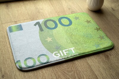 Bathroom carpet Euro Money banknote