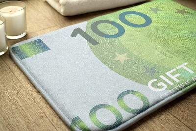 Bathroom carpet Euro Money banknote