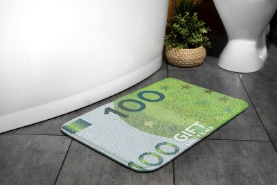 Bathroom carpet Euro Money banknote