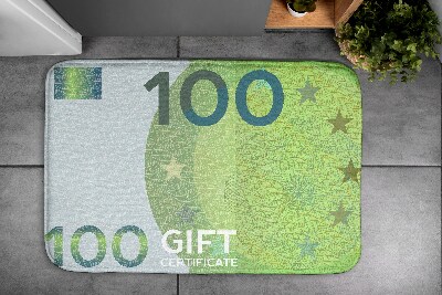 Bathroom carpet Euro Money banknote