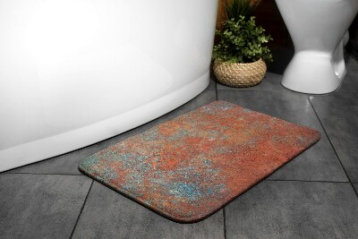 Bath mat Rust