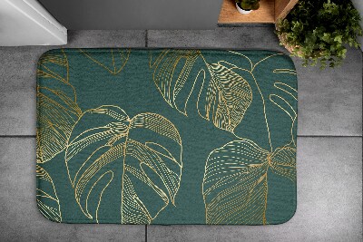 Bath rug Monstera leaves