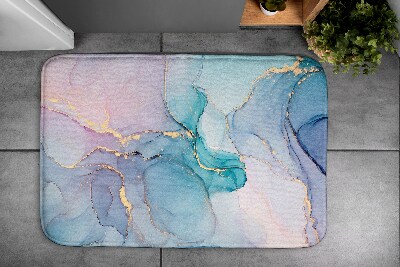 Bath mat Colorful marble