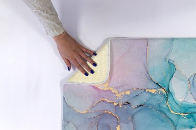 Bath mat Colorful marble